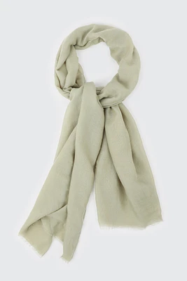 Ardene Solid Lightweight Scarf in Sage | Polyester