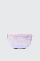 Ardene Kids Butterfly Pattern Fanny Pack in Lilac | Polyester/Nylon