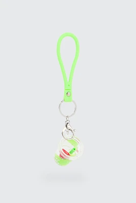 Ardene Watermelon Smoothie Keychain in Light Green