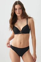 Ardene Classic Bikini Bottom in Black | Size Small | Polyester/Nylon/Elastane