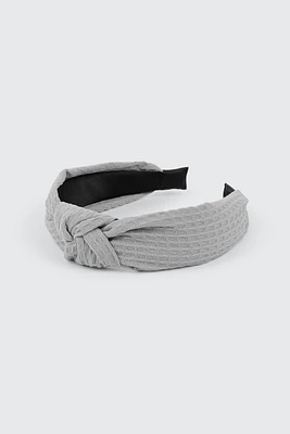 Ardene Waffle Knit Knotted Headband in | Polyester