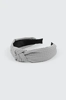 Ardene Waffle Knit Knotted Headband in | Polyester