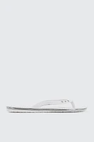 Ardene Braided Jelly Flip-Flops Sandals in White | Size