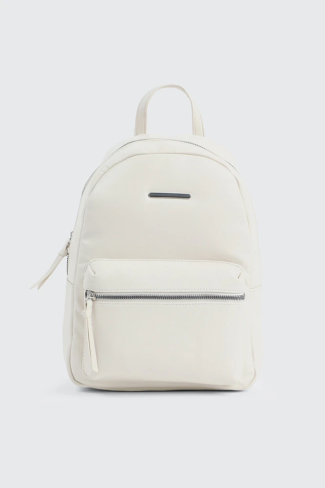 Ardene Faux Leather Backpack in | 100% Recycled Polyester/Faux Leather | Eco-Conscious