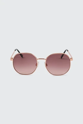 Ardene Colored lense Round Sunglasses in