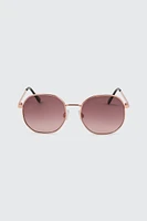 Ardene Colored lense Round Sunglasses in
