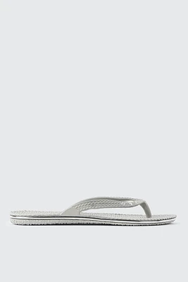 Ardene Braided Jelly Flip-Flops Sandals in Grey | Size