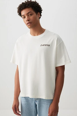 Ardene Man Graphic Boxy T-Shirt For Men in | Size | 100% Cotton
