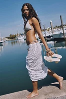 Ardene Maxi Lace Skirt in White | Size | Nylon/Elastane
