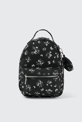 Ardene Canvas Backpack with Coin Purse in Black | 100% Recycled Polyester | Eco-Conscious
