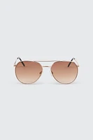 Ardene Man Aviator Sunglasses For Men in Gold