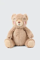 Ardene Kids Backpack with Animal Plushie in Beige | Polyester