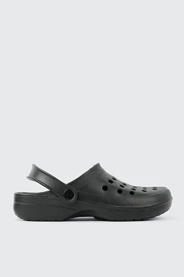 Ardene Slingback Clogs Sandals in Black | Size