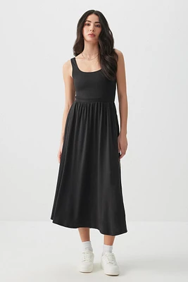 Ardene Super Soft Midi Dress with Slit in | Size | Polyester/Elastane | Eco-Conscious