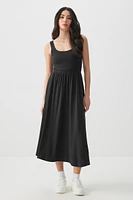 Ardene Super Soft Midi Dress with Slit in | Size | Polyester/Elastane | Eco-Conscious