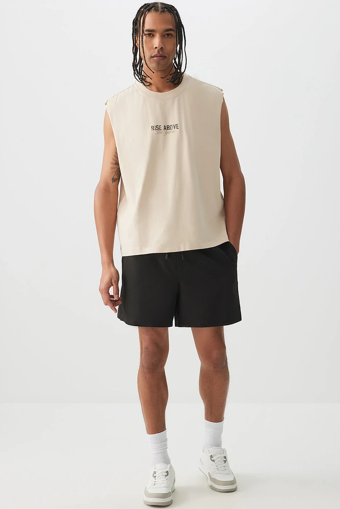 Ardene Man Brief Lined Shorts For Men in Black | Size | Polyester/Elastane