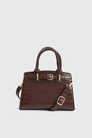 Ardene Tote Bag with Buckle Detail in | 100% Recycled Polyester/Faux Leather | Eco-Conscious