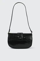 Ardene Shoulder Bag with Lace Up Detail in | 100% Recycled Polyester/Faux Leather | Eco-Conscious