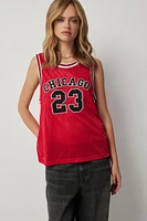 Ardene Sleeveless Basketball Jersey in Red | Size | Polyester