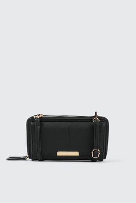 Ardene Crossbody Wallet in | 100% Recycled Polyester/Faux Leather | Eco-Conscious