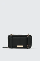 Ardene Crossbody Wallet in | 100% Recycled Polyester/Faux Leather | Eco-Conscious