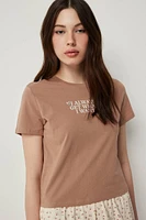 Ardene Graphic PJ Top in | Size Small | Cotton | Eco-Conscious