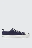 Ardene Low Top Sneakers with Toe Cap in Dark Blue | Size | Eco-Conscious