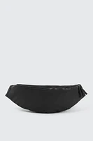 Ardene Man Black Canvas Fanny Pack For Men | Polyester | Eco-Conscious