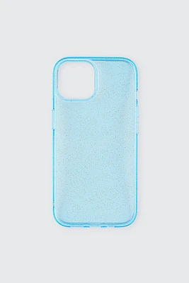 Ardene Blue Glitter iPhone 13/14/15 Case in Light Blue