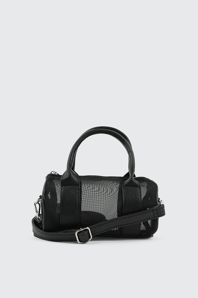 Ardene Barrel Crossbody Bag in | 100% Recycled Polyester | Eco-Conscious