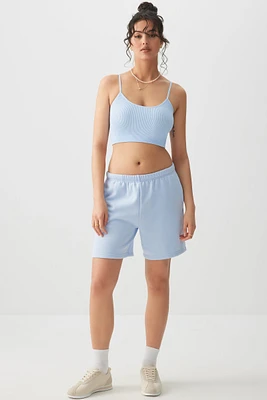 Ardene Basic Ultra Crop Seamless Tank in Light | Size | Nylon/Elastane | Eco-Conscious