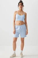 Ardene Basic Ultra Crop Seamless Tank in Light | Size | Nylon/Elastane | Eco-Conscious