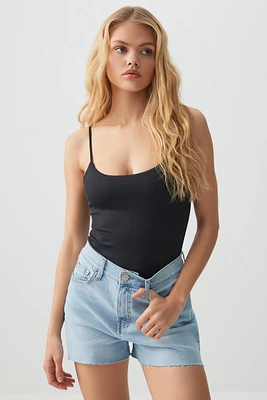 Ardene Contour Spaghetti Strap Bodysuit in | Size | Elastane/Polyamide