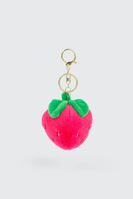 Ardene Plushie Strawberry Charm in Pink
