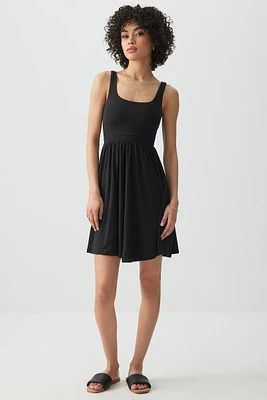 Ardene Super Soft Tank Mini Dress with Pockets in | Size | Polyester/Elastane