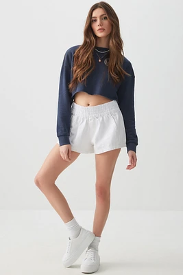 Ardene Smocked Waist Shorts in | Size | 100% Cotton