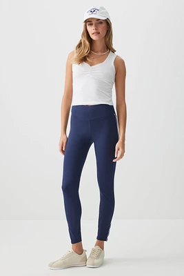 Ardene Contrast Stripe Leggings in Dark Blue | Size | Polyester/Elastane