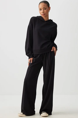 Ardene Wide Leg Scuba Pants in | Size | Polyester/Spandex