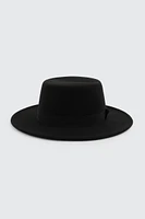 Ardene Black Felt Fedora | Polyester