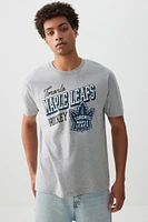 Ardene Unisex Toronto Maple Leafs T-Shirt in Grey | Size Large | 100% Cotton