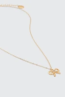 Ardene 14K Gold Plated Bow Necklace