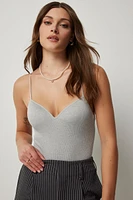Ardene Seamless Rib Bodysuit in | Size | Polyester/Nylon/Elastane