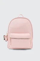 Ardene Backpack with Coin Purse in Light Pink | Faux Leather/Polyester