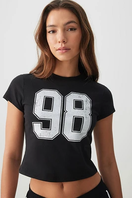 Ardene Graphic PJ Top in | Size | Cotton/Elastane | Eco-Conscious