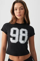 Ardene Graphic PJ Top in | Size | Cotton/Elastane | Eco-Conscious