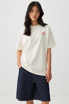 Ardene Beach Graphic T-Shirt | Size Small | 100% Cotton