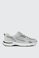 Ardene Man Grey Lace Up Sneakers For Men | Size