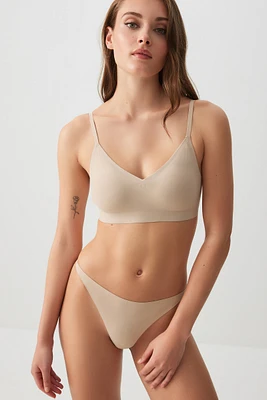 Ardene TRUNUDE Invisible Bralette in Beige | Size | Nylon/Spandex | Microfiber