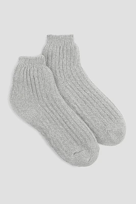 Ardene Rib Slipper Socks in | Polyester/Spandex
