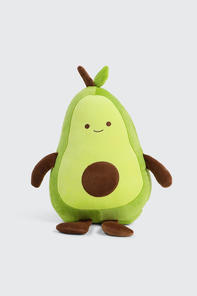Ardene Avocado Plushie Pillow in Light Green | Polyester